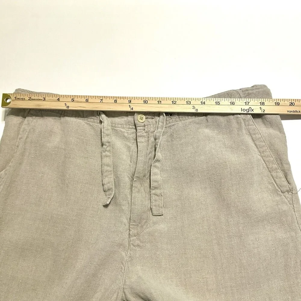 Polo Ralph Lauren Linen Pants Mens 38x32 Beige Dress Classic Summer Old Money